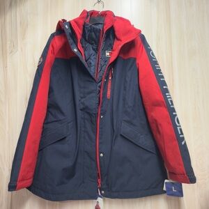 Tommy Hilfiger Red and Black Ski Jacket